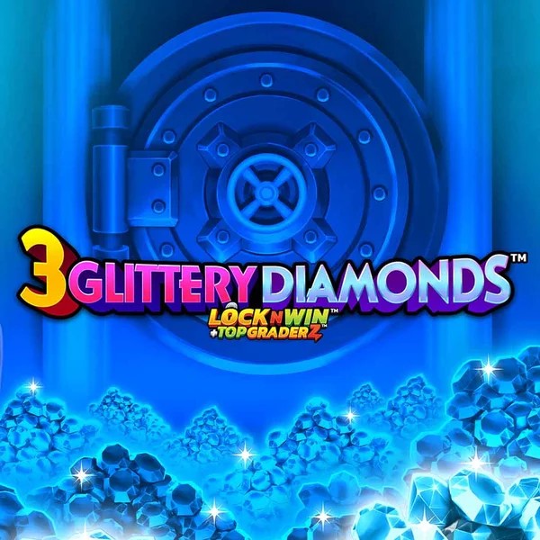 3 Glittery Diamonds logo by PearFiction Studios at Hopa Casino