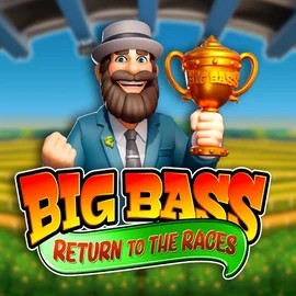 Slots logo of Big Bass Return to the Races from Pragmatic Play at Hopa Casino