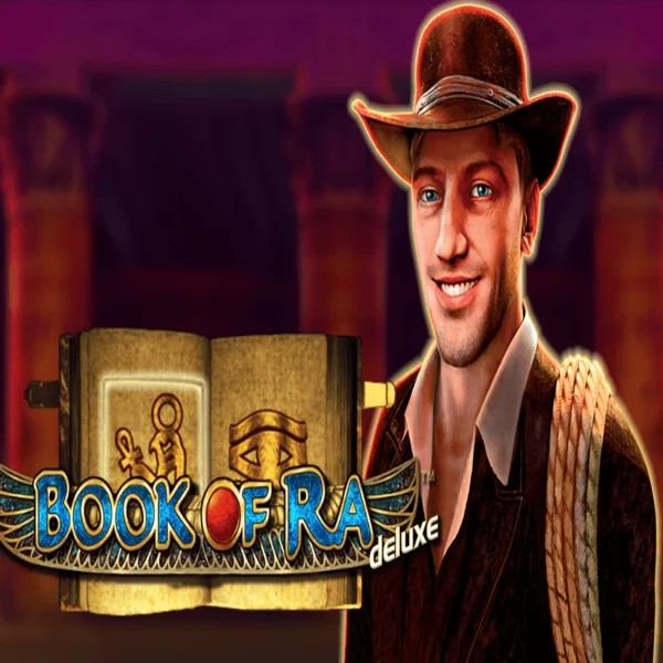 Book of Ra Deluxe slot icon by Novomatic, available at Hopa Casino