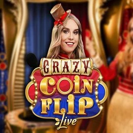 Crazy Coin Flip logo by Evolution Hopa Casino