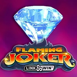 Flaming Joker Link and Win slot logo by Barstruck at Hopa Casino