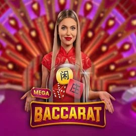 Mega Baccarat logo – Live Casino by Pragmatic Play at Hopa Casino