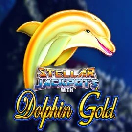 Dolphin Gold with Stellar Jackpots online game logo by Lightning Box Game on hopa-casino.ca